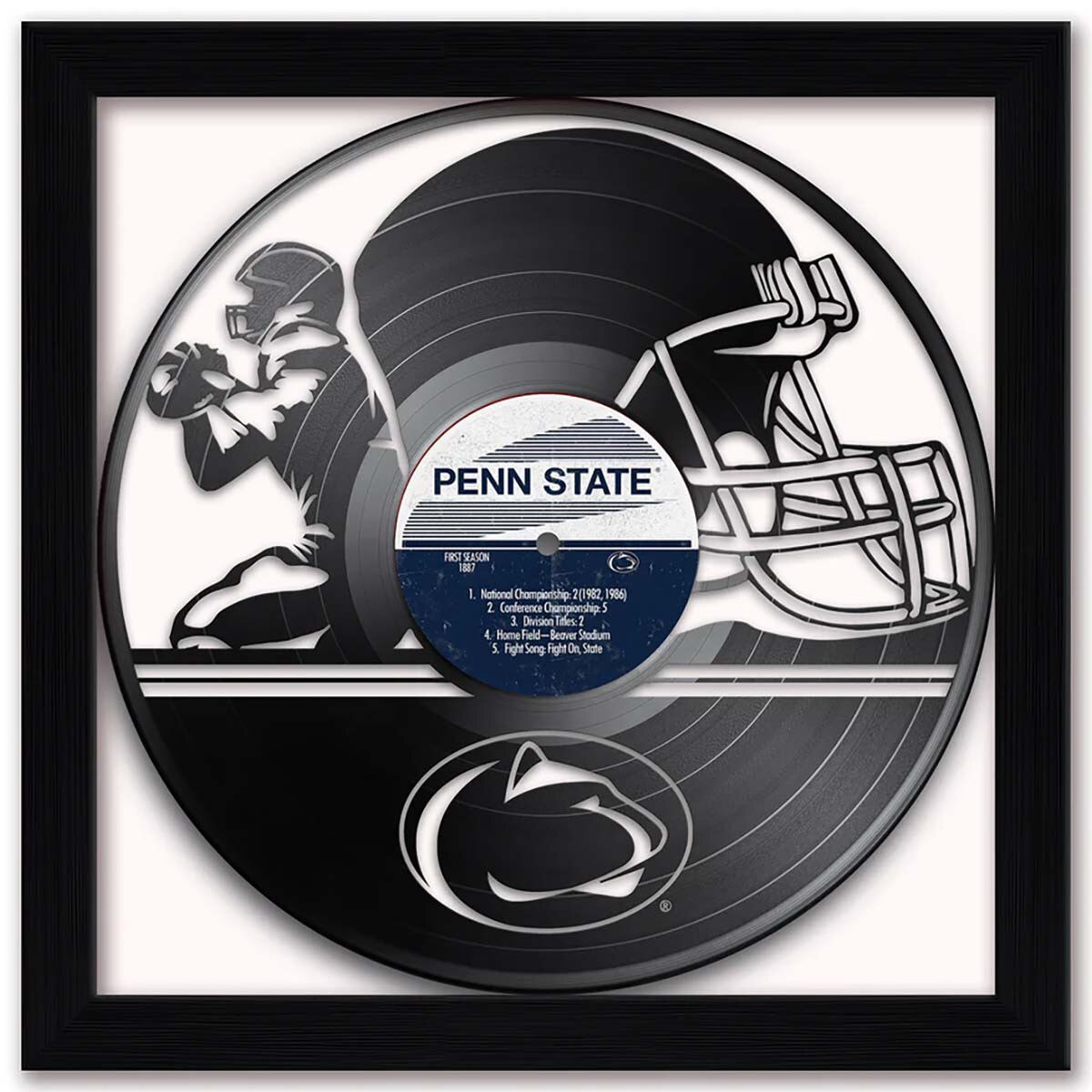 vinyl record Penn State football print